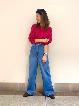 「URBAN RESEARCH Sonny Label（アーバンリサーチサニーレーベル）のアイテム（財布/小物）」を使った、たぐまさやこさん（レディース・158cm）の春コーディネート
