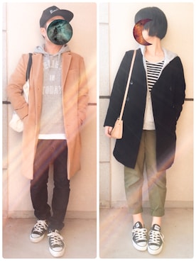 「FLASH REPORT（フラッシュリポート）のアイテム（ジャケット/アウター）」を使った、tommyさん（メンズ・159cm）の冬コーディネート