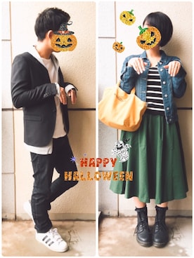 「SEVENDAYS=SUNDAY（セブンデイズサンデイ）のアイテム（スカート）」を使った、tommyさん（メンズ・159cm）の秋コーディネート