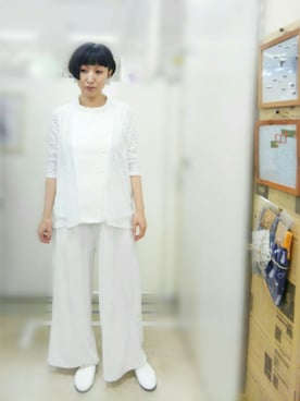 「Rccat（アールシーキャット）のアイテム（シューズ）」を使った、紅い実穂波店 Rccatさん（レディース・158cm）の春コーディネート