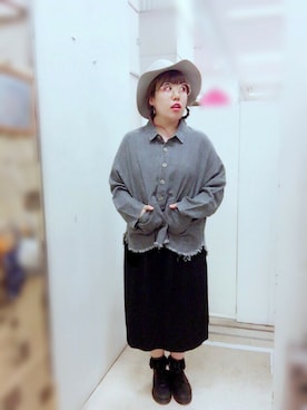 「Rccat（アールシーキャット）のアイテム（ジャケット/アウター）」を使った、紅い実穂波店 Rccatさん（レディース・153cm）の秋コーディネート