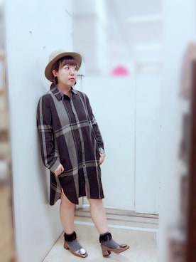 「Rccat（アールシーキャット）のアイテム（シューズ）」を使った、紅い実穂波店 Rccatさん（レディース・153cm）の秋コーディネート