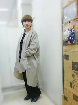 「Rccat（アールシーキャット）のアイテム（ジャケット/アウター）」を使った、紅い実穂波店 Rccatさん（レディース・158cm）の冬コーディネート