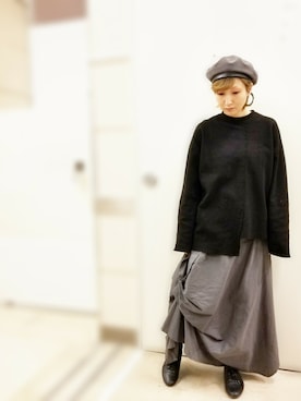 「Rccat（アールシーキャット）のアイテム」を使った、紅い実穂波店 Rccatさん（レディース・158cm）の春コーディネート