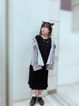 「Rccat（アールシーキャット）のアイテム」を使った、紅い実穂波店 Rccatさん（レディース・153cm）の春コーディネート