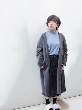 「Rccat（アールシーキャット）のアイテム（ジャケット/アウター）」を使った、紅い実穂波店 Rccatさん（レディース・154cm）の秋コーディネート