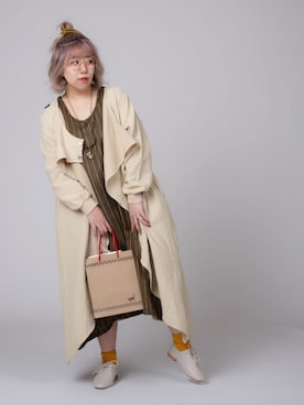 「Rccat（アールシーキャット）のアイテム（ジャケット/アウター）」を使った、紅い実穂波店 Rccatさん（レディース・153cm）の冬コーディネート