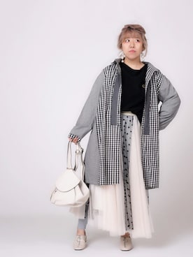 「Rccat（アールシーキャット）のアイテム（シューズ）」を使った、紅い実穂波店 Rccatさん（レディース・153cm）の春コーディネート