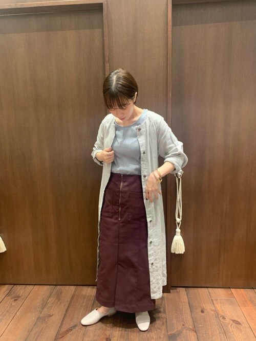 NOMBRE IMPAIR（ノンブルアンペール）の「フレンチリネン ロングシャツ 