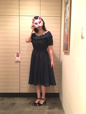 「BEAMS（ビームス）のアイテム（イヤリング）」を使った、彩さん（レディース・167cm）の夏コーディネート