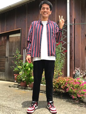 「TECHNOS（テクノス）のアイテム（アナログ腕時計）」を使った、がーひらさん（メンズ・175cm）の春コーディネート