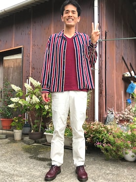 「TECHNOS（テクノス）のアイテム」を使った、がーひらさん（メンズ・175cm）の夏コーディネート