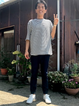 「TECHNOS（テクノス）のアイテム」を使った、がーひらさん（メンズ・175cm）の夏コーディネート