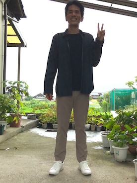 「TECHNOS（テクノス）のアイテム」を使った、がーひらさん（メンズ・175cm）の夏コーディネート