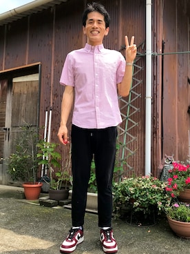 「TECHNOS（テクノス）のアイテム」を使った、がーひらさん（メンズ・175cm）の夏コーディネート