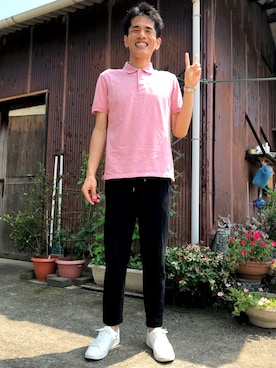 「TECHNOS（テクノス）のアイテム」を使った、がーひらさん（メンズ・175cm）の夏コーディネート