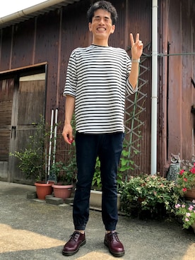 「TECHNOS（テクノス）のアイテム」を使った、がーひらさん（メンズ・175cm）の夏コーディネート