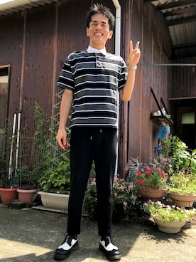 「TECHNOS（テクノス）のアイテム」を使った、がーひらさん（メンズ・175cm）の夏コーディネート