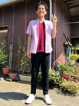 「TECHNOS（テクノス）のアイテム」を使った、がーひらさん（メンズ・175cm）の秋コーディネート