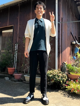 「スウエットパンツ」｜「アイテム（アナログ腕時計）」を使った、がーひらさん（メンズ・175cm）の秋コーディネート