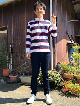 「TECHNOS（テクノス）のアイテム」を使った、がーひらさん（メンズ・175cm）の秋コーディネート