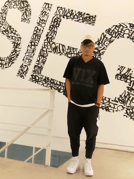 「BSX（ビーエスエックス）のアイテム（パンツ）」を使った、Sam 66さん（メンズ・171cm）の春コーディネート