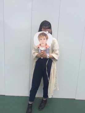 「GRL（グレイル）のフリルマムデニムパンツ（デニムパンツ）」を使った、M✡｡:*さん（レディース・158cm）の夏コーディネート