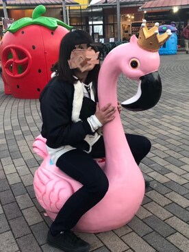 「adidas（アディダス）のアイテム（パーカー）」を使った、M✡｡:*さん（レディース・158cm）の冬コーディネート