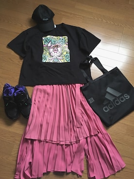 「くーちゃん」｜mikaさん（レディース・157cm）の夏コーディネート