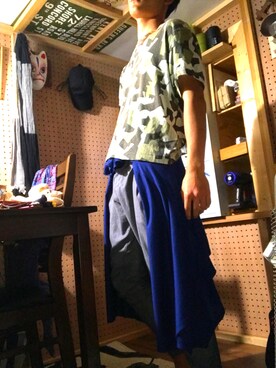 「SCHLUSSEL（シュリセル）のアイテム（トップス）」を使った、デンドロカカリアさん（メンズ・168cm）の春コーディネート