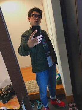 지용🇰🇷ジヨンさん（メンズ・175cm）の冬コーディネート