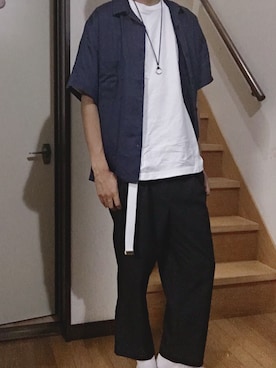 「M・A・C（マック）のアイテム（トップス）」を使った、SHOYA🧢さん（メンズ・178cm）の春コーディネート