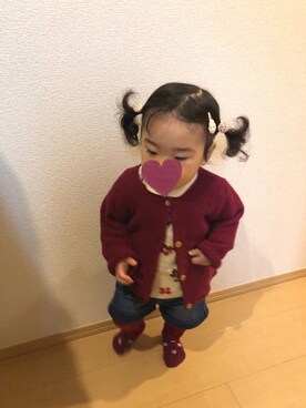 riri(*^^*)さん（キッズ・80cm）の秋コーディネート