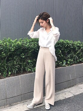 高村楓さん（レディース・161cm）の秋コーディネート