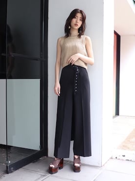 高村楓さん（レディース・161cm）の夏コーディネート