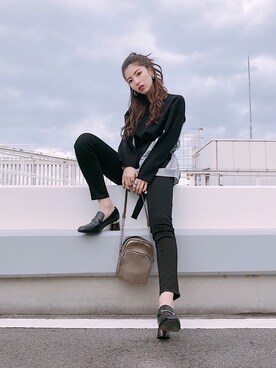 高村楓さん（レディース・161cm）の冬コーディネート
