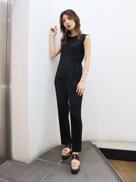 高村楓さん（レディース・161cm）の春コーディネート