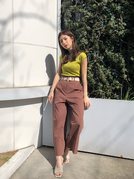 高村楓さん（レディース・161cm）の夏コーディネート