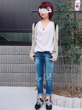 「blanchic（ブランシック）のアイテム」を使った、みのはさん（レディース・155cm）の春コーディネート