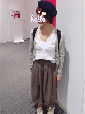 「blanchic（ブランシック）のアイテム」を使った、みのはさん（レディース・155cm）の春コーディネート