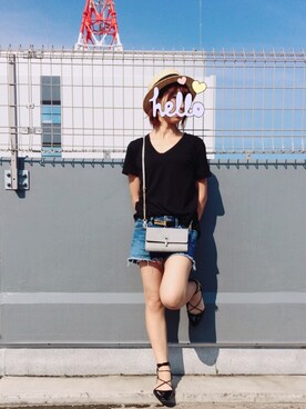 「MAISON DE REEFUR（メゾンドリーファー）のアイテム（その他パンツ）」を使った、みのはさん（レディース・155cm）の夏コーディネート