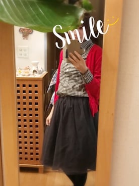 「MINIMUM（ミニマム）のアイテム（スカート）」を使った、myuchiさん（レディース・156cm）の春コーディネート