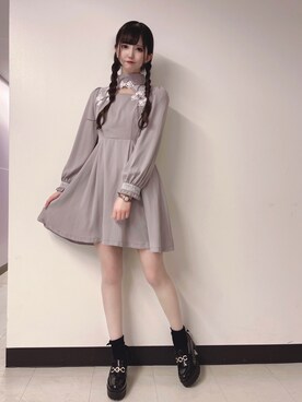 グレー系のアイテムを使った 量産型女子 の人気ファッションコーディネート Wear