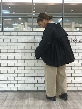 「ノーカラージャケット」｜shooojiさん（レディース・150cm）の春コーディネート