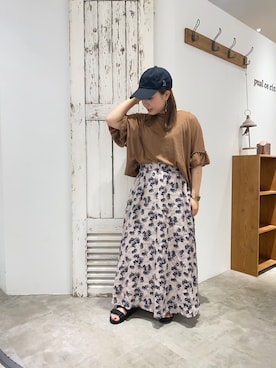 「PUAL CE CIN（ピュアルセシン）のアイテム（帽子）」を使った、shooojiさん（レディース・150cm）の夏コーディネート