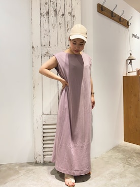 「PUAL CE CIN（ピュアルセシン）のアイテム（チュニック）」を使った、shooojiさん（レディース・150cm）の夏コーディネート