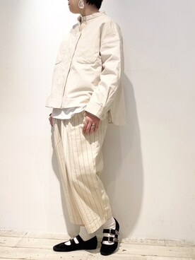 「PUAL CE CIN（ピュアルセシン）のアイテム（ノーカラージャケット）」を使った、suzuさん（レディース・166cm）の春コーディネート