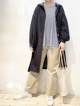 「PUAL CE CIN（ピュアルセシン）のアイテム（その他アウター）」を使った、suzuさん（レディース・167cm）の春コーディネート