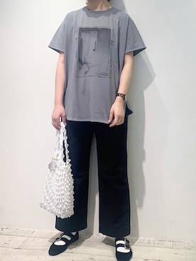 「PUAL CE CIN（ピュアルセシン）の【odds】SPIKY　BAG／バッグ（エコバッグ/サブバッグ）」を使った、suzuさん（レディース・167cm）の春コーディネート