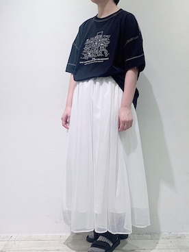 「101匹わんちゃん」｜「アイテム（サンダル）」を使った、suzuさん（レディース・167cm）の夏コーディネート